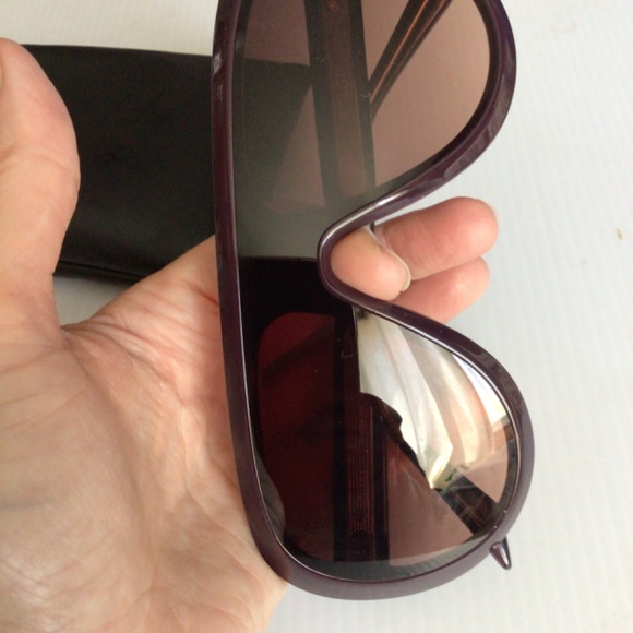 New! Quay set list maroon shield sunglasses - Picture 3 of 5